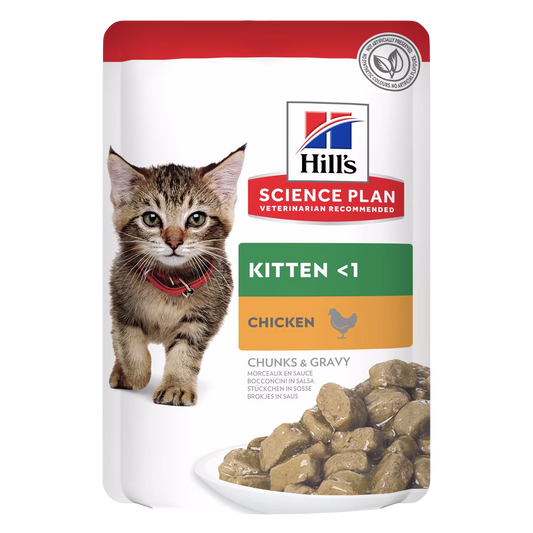 Hills Science Plan Kitten food package with a kitten on the label