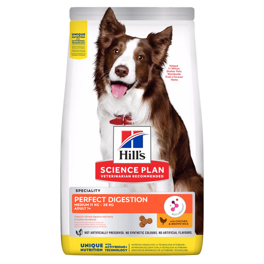 Hill's Science Plan Perfect Digestion Medium Adult 1+ Dog Food