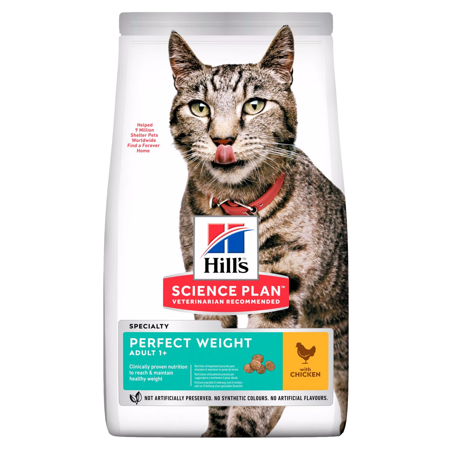 Hill's Science Plan cat food package with a cat on the label