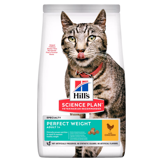 Hill's Science Plan cat food package with a cat on the label